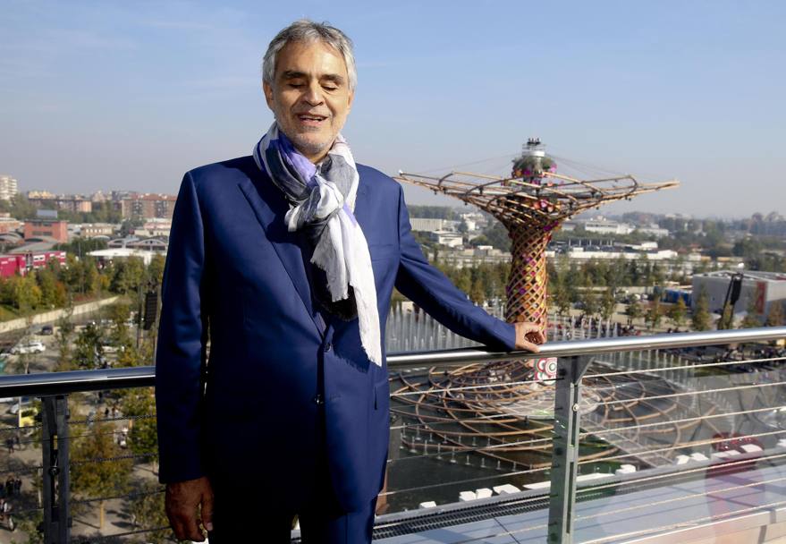 Andrea Bocelli a Expo (Ansa)